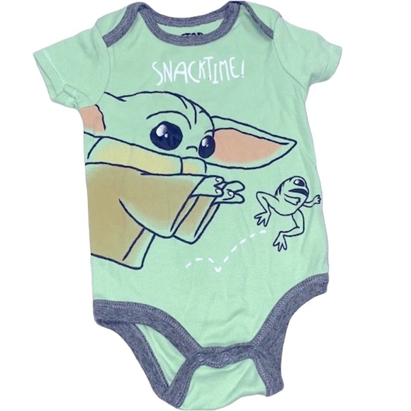 Star Wars onesie Mandalorian Grogu Baby Yoda 6-9 months - Picture 1 of 3